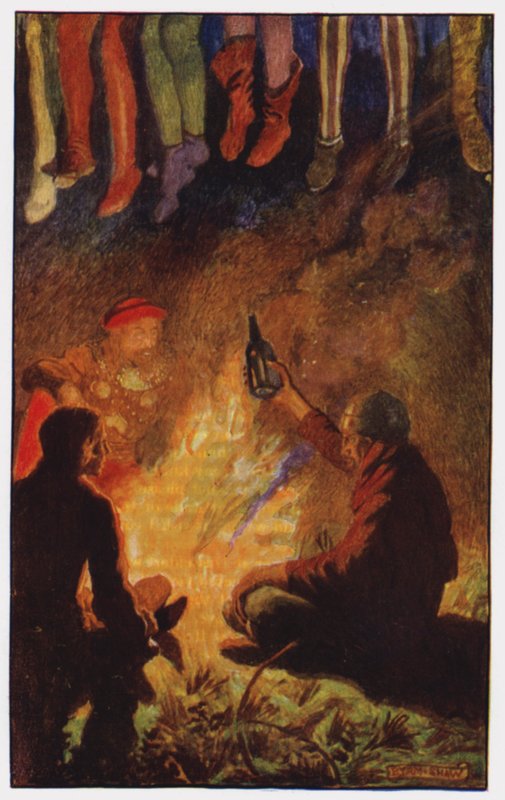 Illustration för klostret och härden av Charles Reade (litho i färg) av Byam (after) Shaw