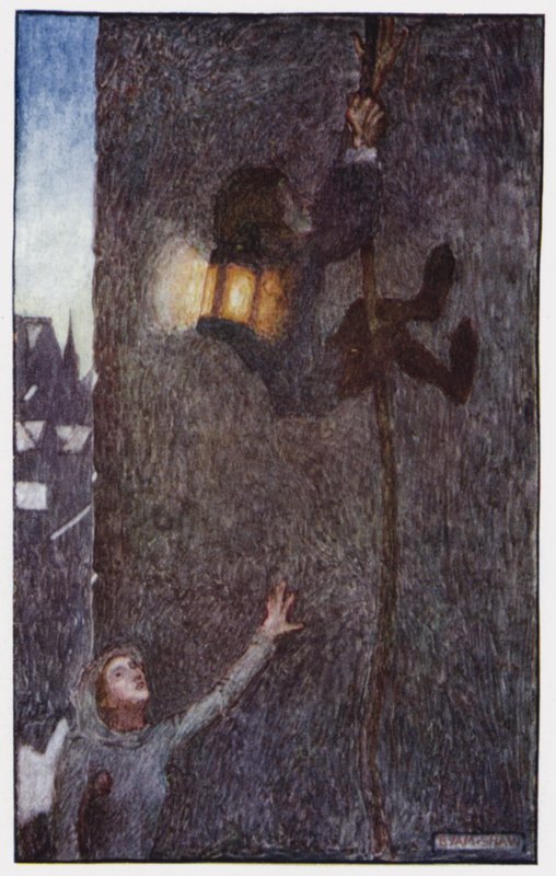 Illustration för klostret och härden av Charles Reade (litho i färg) av Byam (after) Shaw