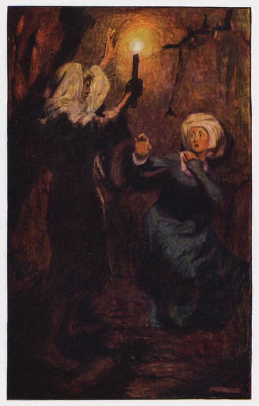 Illustration till klostret och härden av Charles Reade (litho i färg) av Byam (after) Shaw