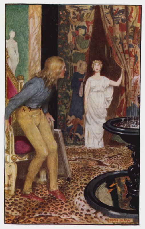 Illustration till klostret och härden av Charles Reade (litho i färg) av Byam (after) Shaw