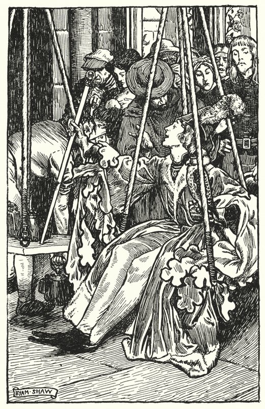 Illustration för The Cloister and The Hearth av Charles Reade (litho) av Byam (after) Shaw