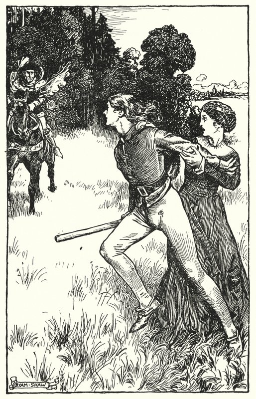 Illustration för The Cloister and The Hearth av Charles Reade (litho) av Byam (after) Shaw