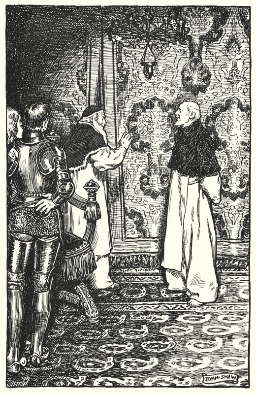 Illustration för The Cloister and The Hearth av Charles Reade (litho) av Byam (after) Shaw