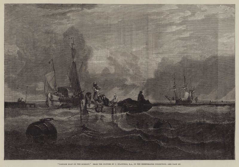 Passagebåt på Scheldt av C. Stanfield