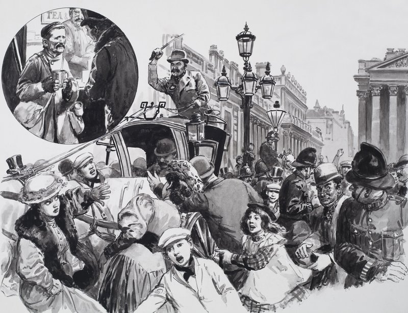 Alfred Harmsworth (gouache på papper) av C.L. Doughty