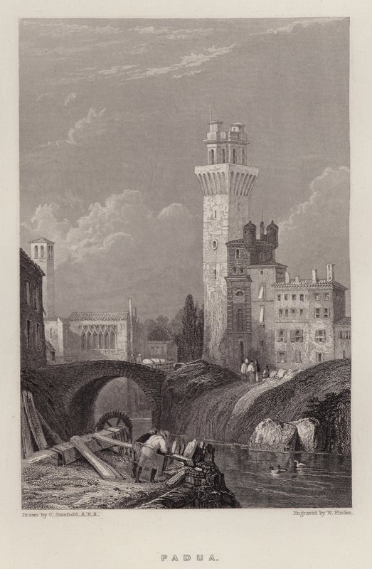 Padua (färg litho) av C. (after) Stanfield