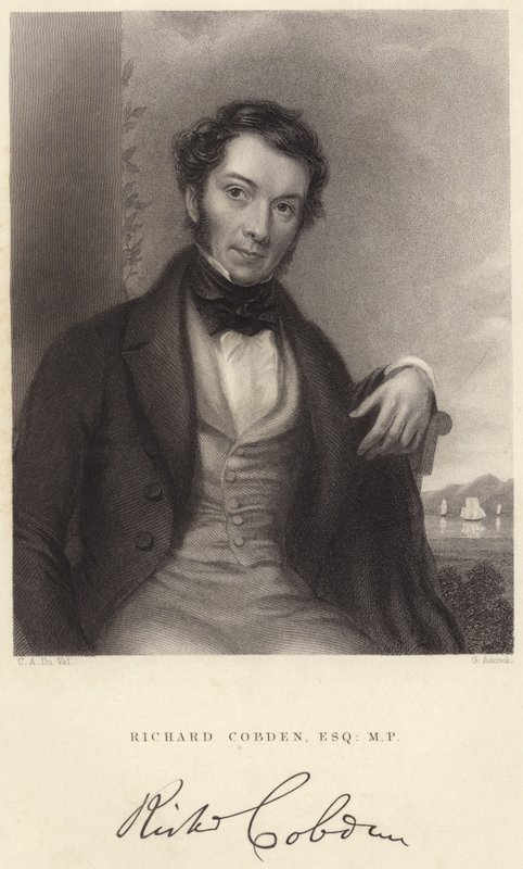 Richard Cobden, Esquire, MP (gravyr) av C. A. du Val and Co.