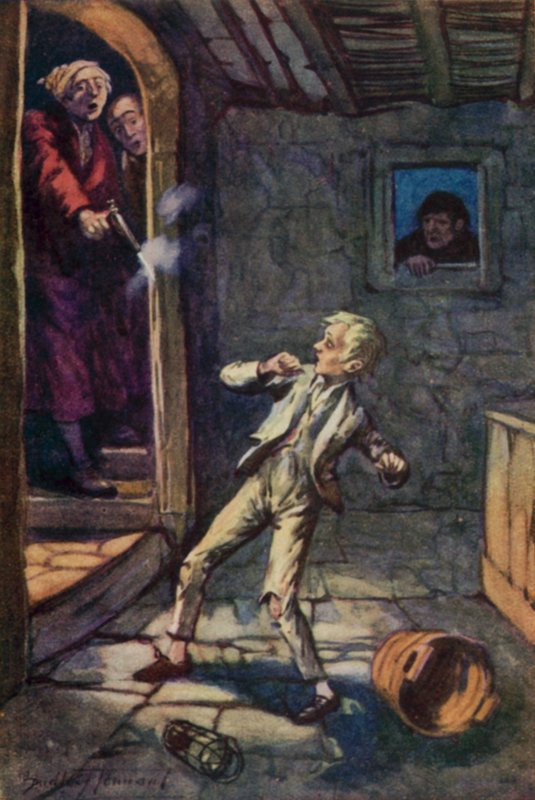 Illustration för Oliver Twist av Charles Dickens (litho i färg) av C. Dudley (after) Tennant