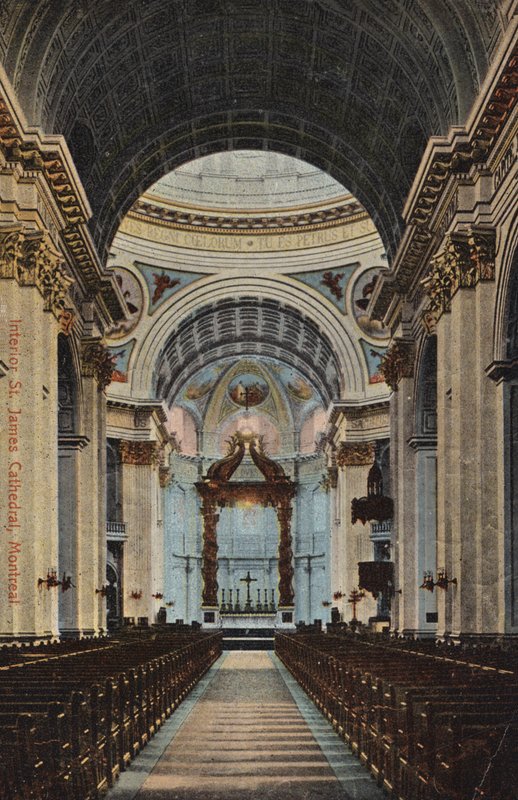 Interiör, St James Cathedral, Montreal, Kanada (foto) av Canadian Photographer