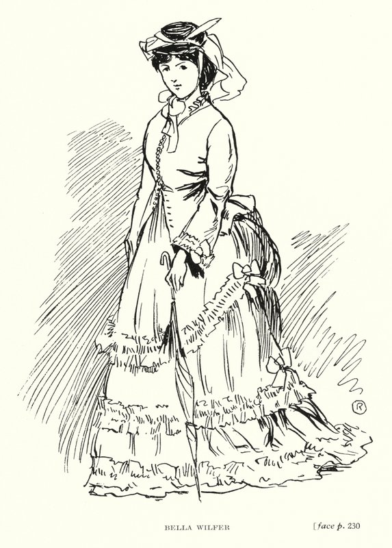 Dickens karaktär: Bella Wilfer (litho) av Captain Edward Henry Handley Read