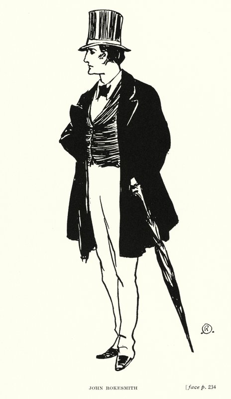 Dickens karaktär: John Rokesmith (litho) av Captain Edward Henry Handley Read