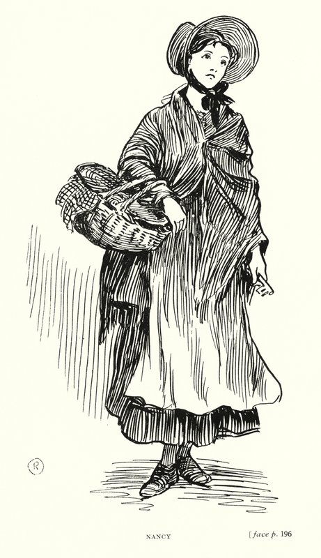 Dickens karaktär: Nancy (litho) av Captain Edward Henry Handley Read