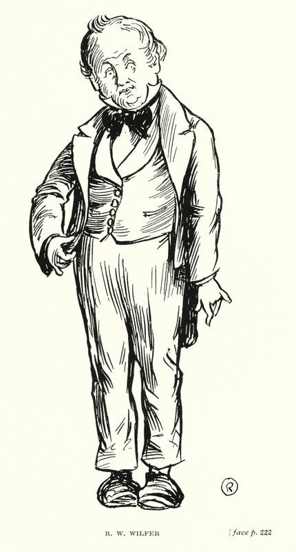 Dickens karaktär: R W Wilfer (litho) av Captain Edward Henry Handley Read