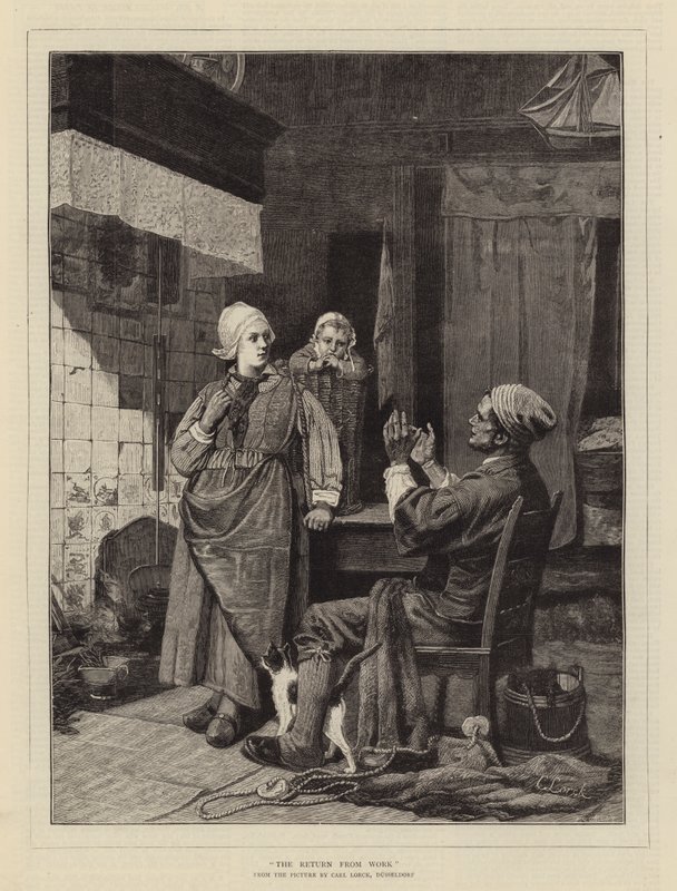 Återkomsten från arbetet av Carl Julius Lorck