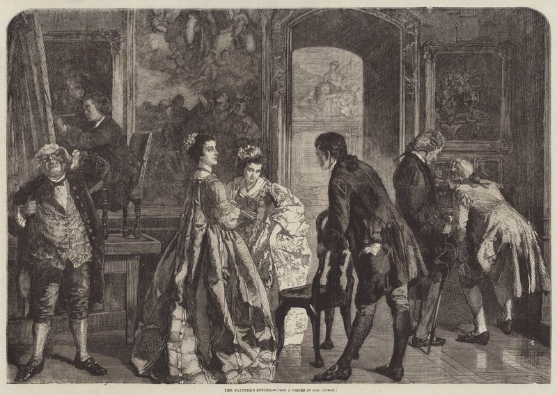 Målarstudion av Carl Ludwig Friedrich Becker