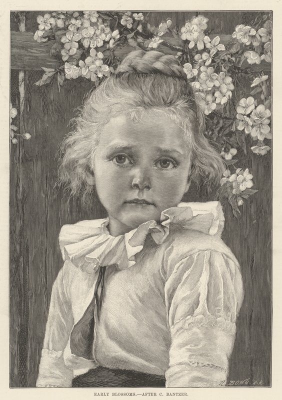 Tidiga blomningar av Carl Ludwig Noah Bantzer
