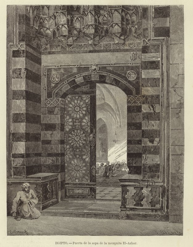 Egypten - Porten till Al-Azhar-moskén av Carl Friedrich Heinrich Werner