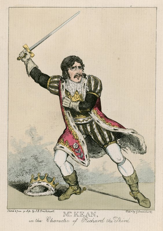 Mr Edmund Kean i karaktären av Richard den tredje av Carl Georg Adolph Hasenpflug