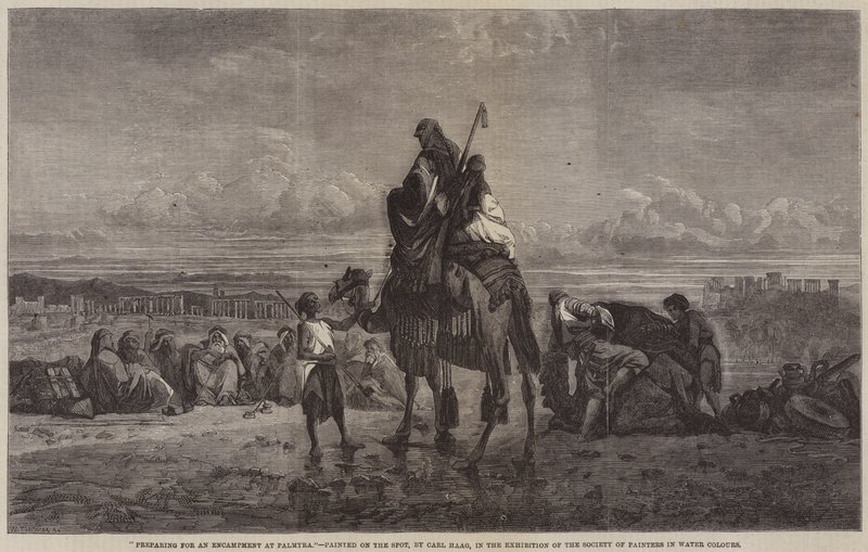 Förberedelser för ett läger i Palmyra av Carl Haag