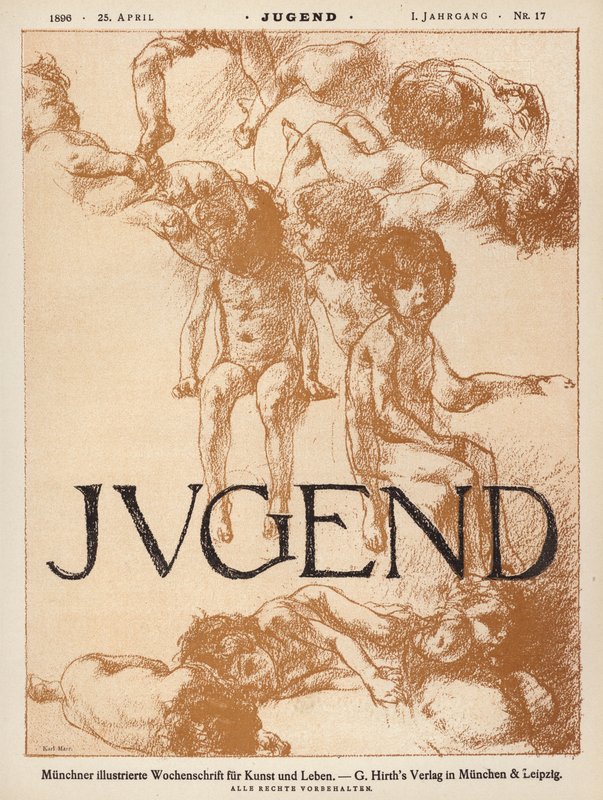 Omslagsillustration till tidningen Jugend av Carl Marr