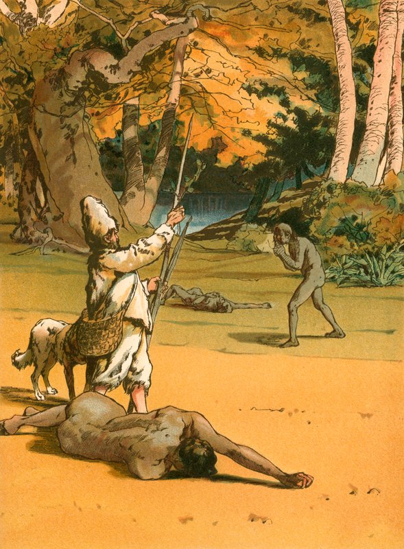 Robinson Crusoe och vildarna av Carl Marr