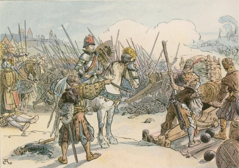 Joachim II ledde striden i de turkiska krigen 1542 av Carl Rohling
