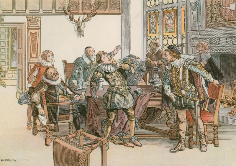 Johannes Sigismund i konflikt med greve Palatin av Neuburg 1613 av Carl Rohling