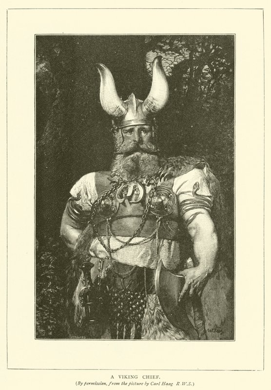 En vikingahövding av Carl after Haag