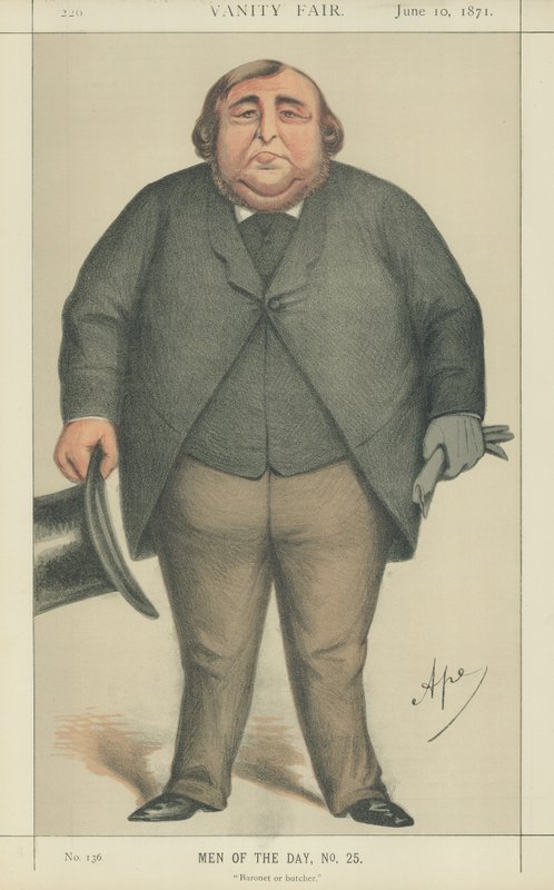 Arthur Orton, som påstår sig vara Sir Roger Tichborne av Carlo Pellegrini