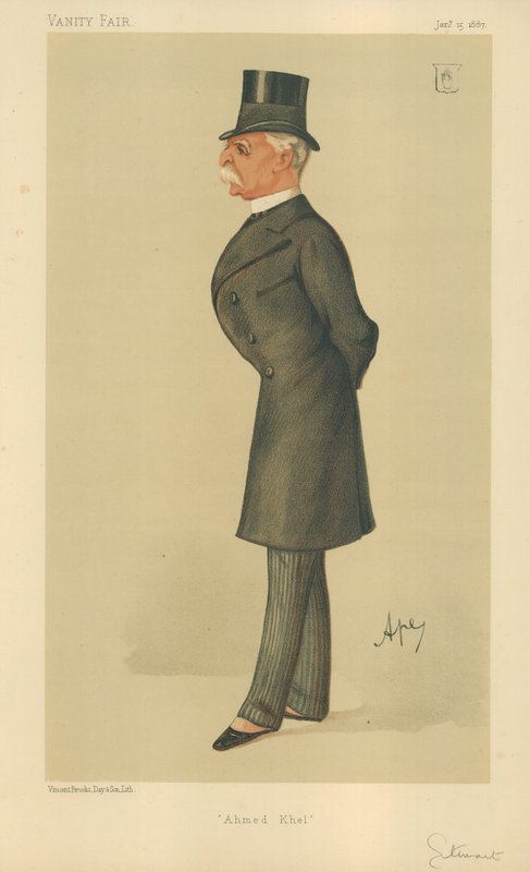 General Sir Donald Martin Stewart, Ahmed Khel, 15 januari 1887, Vanity Fair-karikatyr. av Carlo Pellegrini