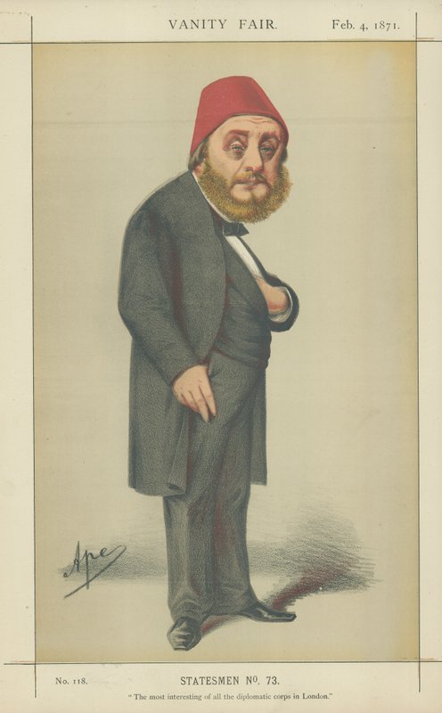Hans excellens Musurus Bey (färg litho) av Carlo Pellegrini