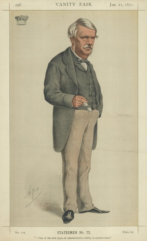 Lord John Lawrence (färg litho) av Carlo Pellegrini