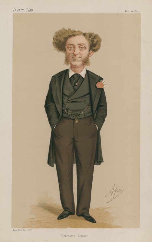 Albert Grant, parlamentsledamot; Leicester Square; 21 februari 1874; Vanity Fair; karikatyr av Carlo Pellegrini