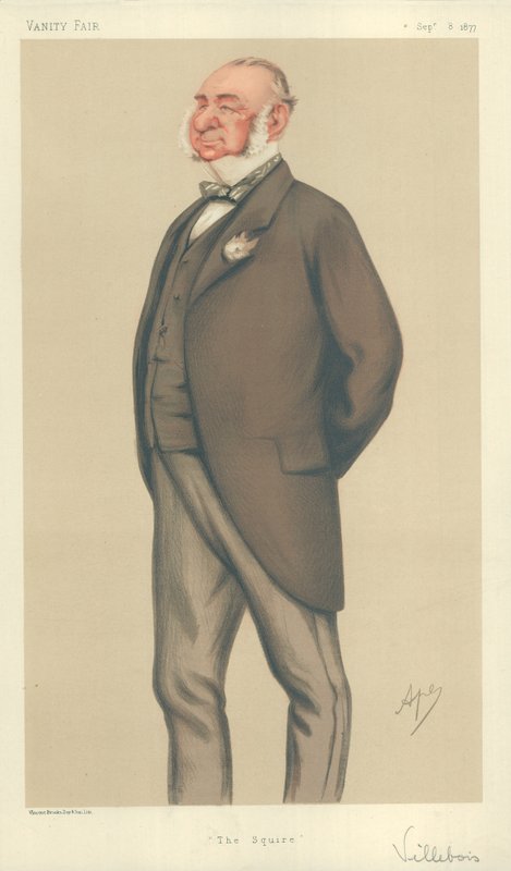 Mr Henry Villebois, The Squire, 8 september 1877, Vanity Fair-tecknad film. av Carlo Pellegrini