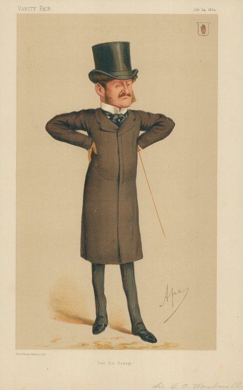 Sir George Orby Wombwell, Our Sir George, 24 januari 1874, Vanity Fair-tecknad serie av Carlo Pellegrini
