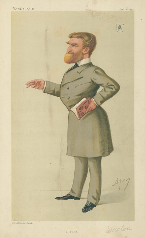 Sir John George Sinclair, en poet, 16 oktober 1880, Vanity Fair-karikatyr av Carlo Pellegrini