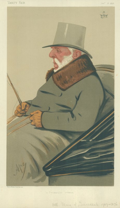 The Marquis of Tweddale, A Penninsular Veteran, 8 januari 1876, tecknad Vanity Fair av Carlo Pellegrini