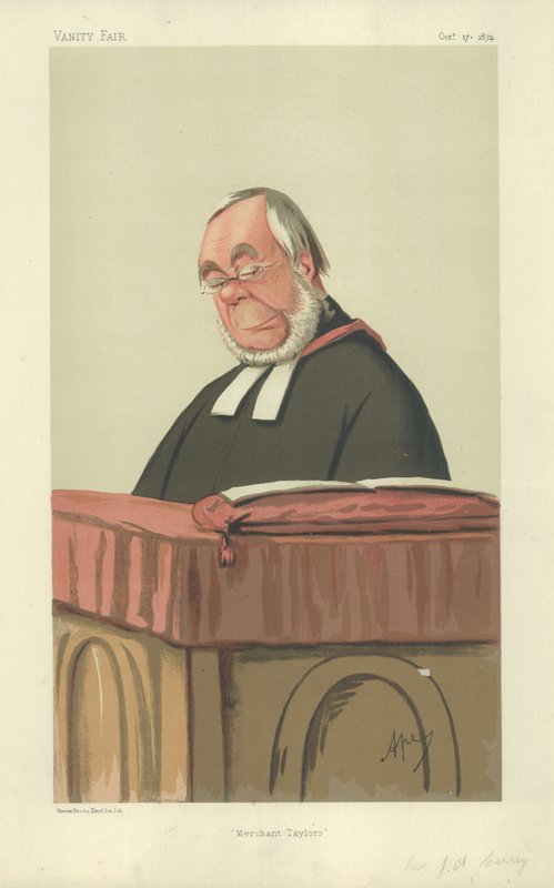 Pastor James Augustus Hessey swed av Carlo Pellegrini