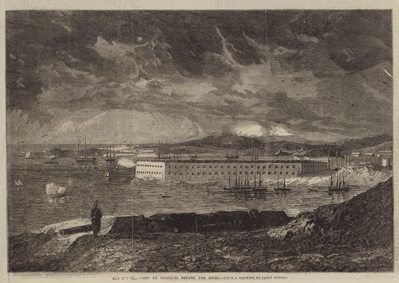 Sebastopol, Fort St Nicholas före belägringen av Carol Bossoli