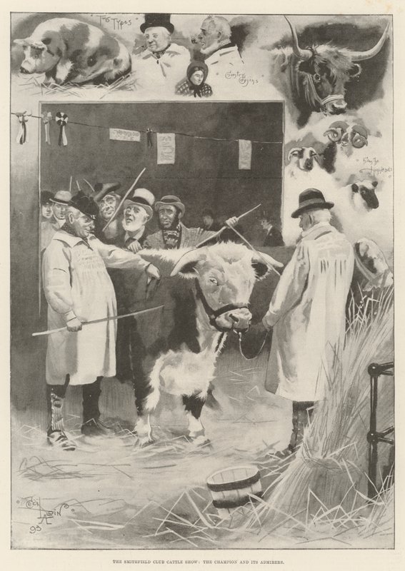 Smithfield Club Cattle Show, mästaren och dess beundrare av Cecil Charles Windsor Aldin