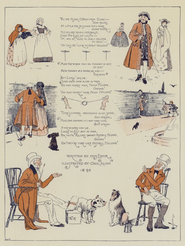 Änkan Malone, av Charles Lever av Cecil Charles Windsor Aldin