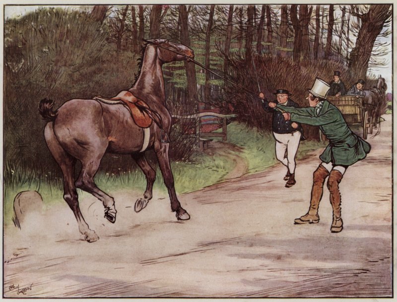 Illustration till The Pickwick Papers av Cecil Aldin av Cecil Charles Windsor Aldin