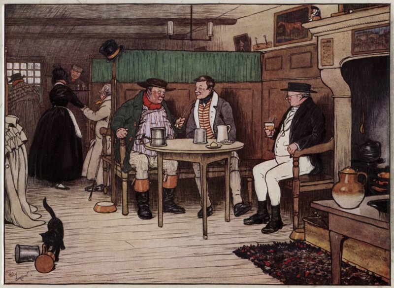 Illustration till The Pickwick Papers av Cecil Aldin av Cecil Charles Windsor Aldin
