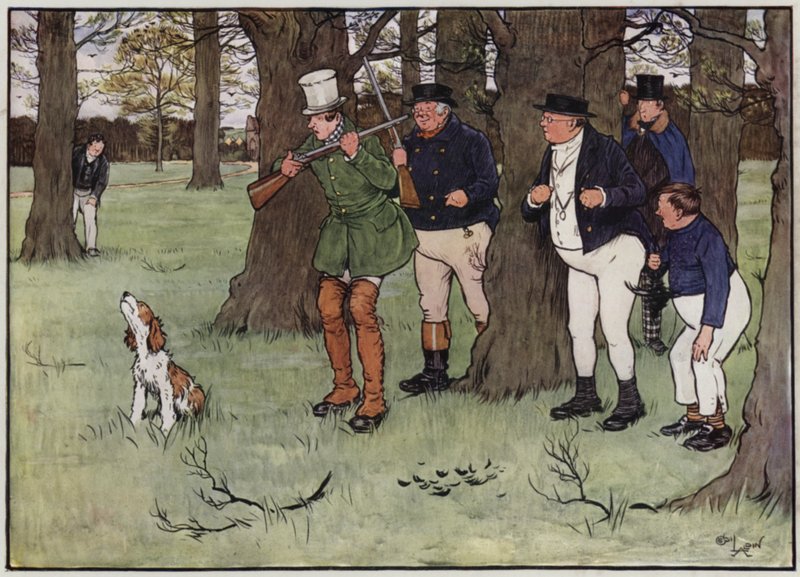 Illustration till The Pickwick Papers av Cecil Aldin av Cecil Charles Windsor Aldin