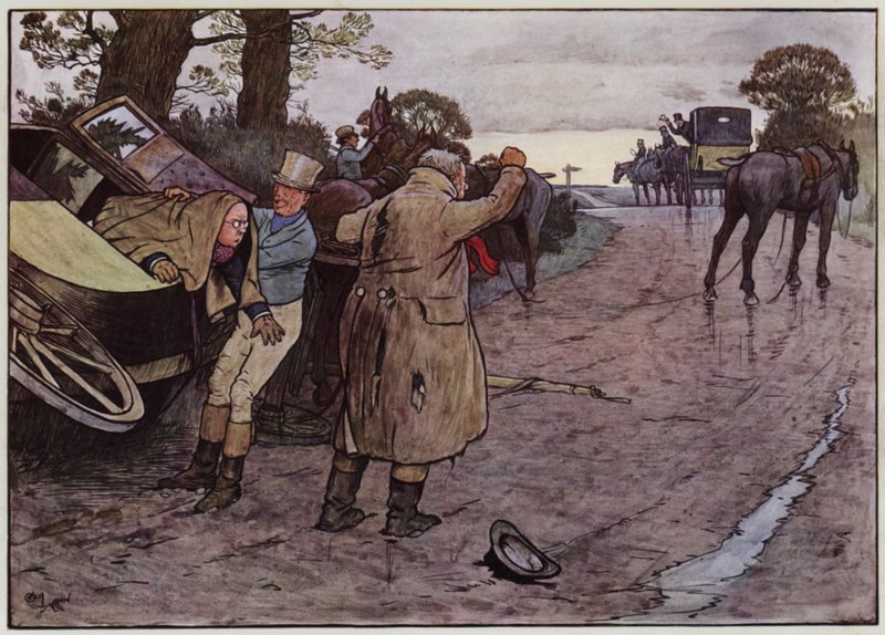 Illustration till The Pickwick Papers av Cecil Aldin av Cecil Charles Windsor Aldin