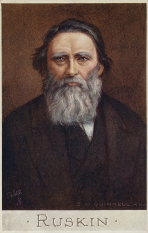 John Ruskin (1819-1900), engelsk författare, konstkritiker, konstnär och samhällstänkare av Cecil Watson Quinnell