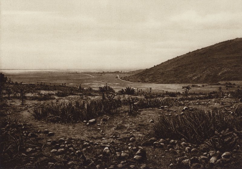 Mexiko: Nära Lake Tetzcoco mellan San Isabel Tola och Guadalupe (s/v foto) av Cecile Seler Sachs