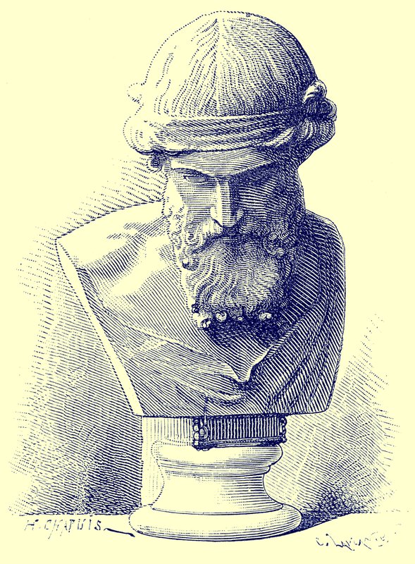 Platon, illustration från Victor Duruys "History of Rome", publicerad 1884 (digitalt förbättrad bild) av Chapuis