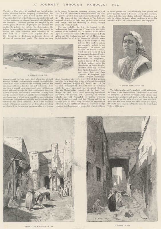 En resa genom Marocko, Fez av Charles Auguste Loye