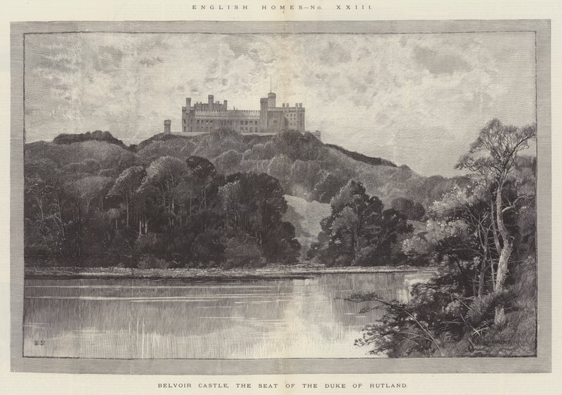 Belvoir Castle, säte för hertigen av Rutland av Charles Auguste Loye